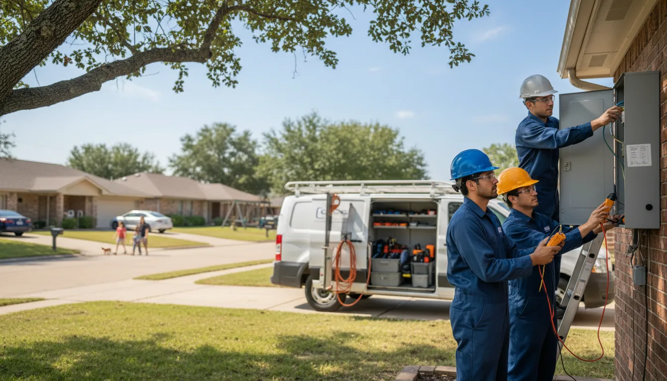 Certified electrician providing emergency electrical services in Okeene, OK
